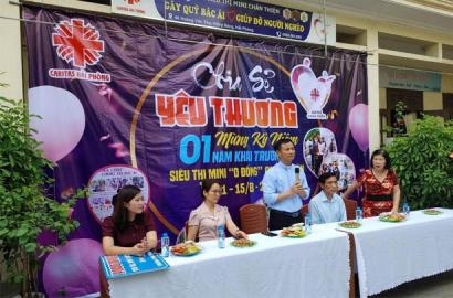 CARITAS HẢI PHÒNG: SIÊU THỊ “YÊU THƯƠNG 0 ĐỒNG” CHÂN THIỆN MỪNG 01 NĂM THÀNH LẬP