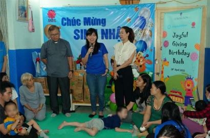 MÁI ẤM TÊRÊSA CALCUTTA TỔ CHỨC SINH NHẬT CÁC CHÁU THÁNG 4,5, VÀ 6 .2023