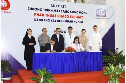 Ban Caritas Sài Gòn: Lễ ký kết Dự án “Mắt Sáng Cộng Đồng”