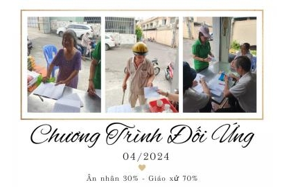 Hoạt động Chương Trình Đối Ứng tháng 4/2024