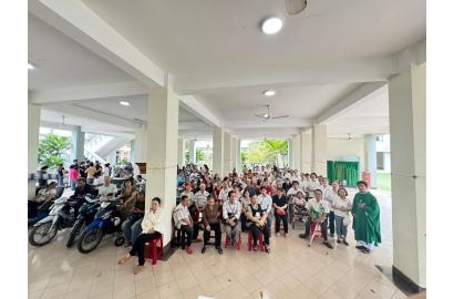 Caritas Gx Tân Phước: gặp gỡ, chia sẻ với Nhóm Huynh Đoàn Khuyết Tật Kitô Vua