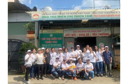 ĐI THĂM BỆNH NHI UNG THƯ Ở PHÒNG TRỌ MIỄN PHÍ THIỆN TÂM