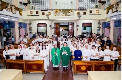 Ban Liên kết Caritas hạt Chí Hòa mừng bổn mạng tại giáo xứ Nam Thái ngày 6.9.2025